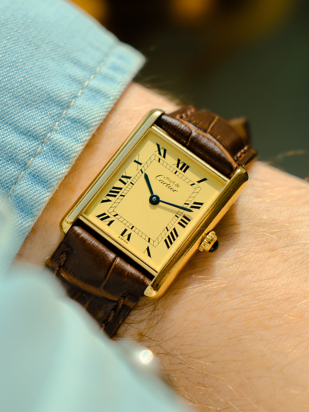 [RESERVED] Cartier Tank Vermeil ref. 590005