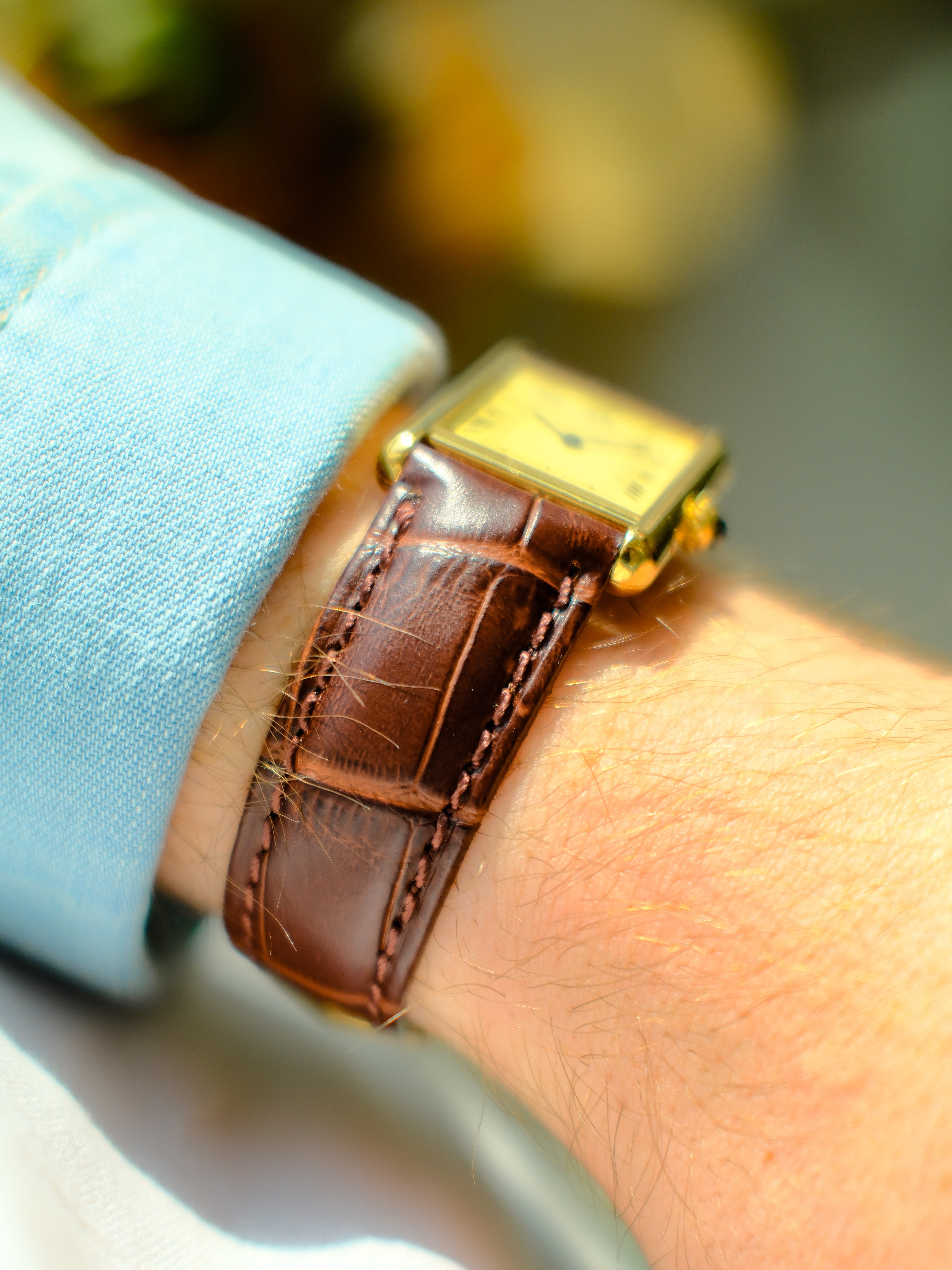 [RESERVED] Cartier Tank Vermeil ref. 590005