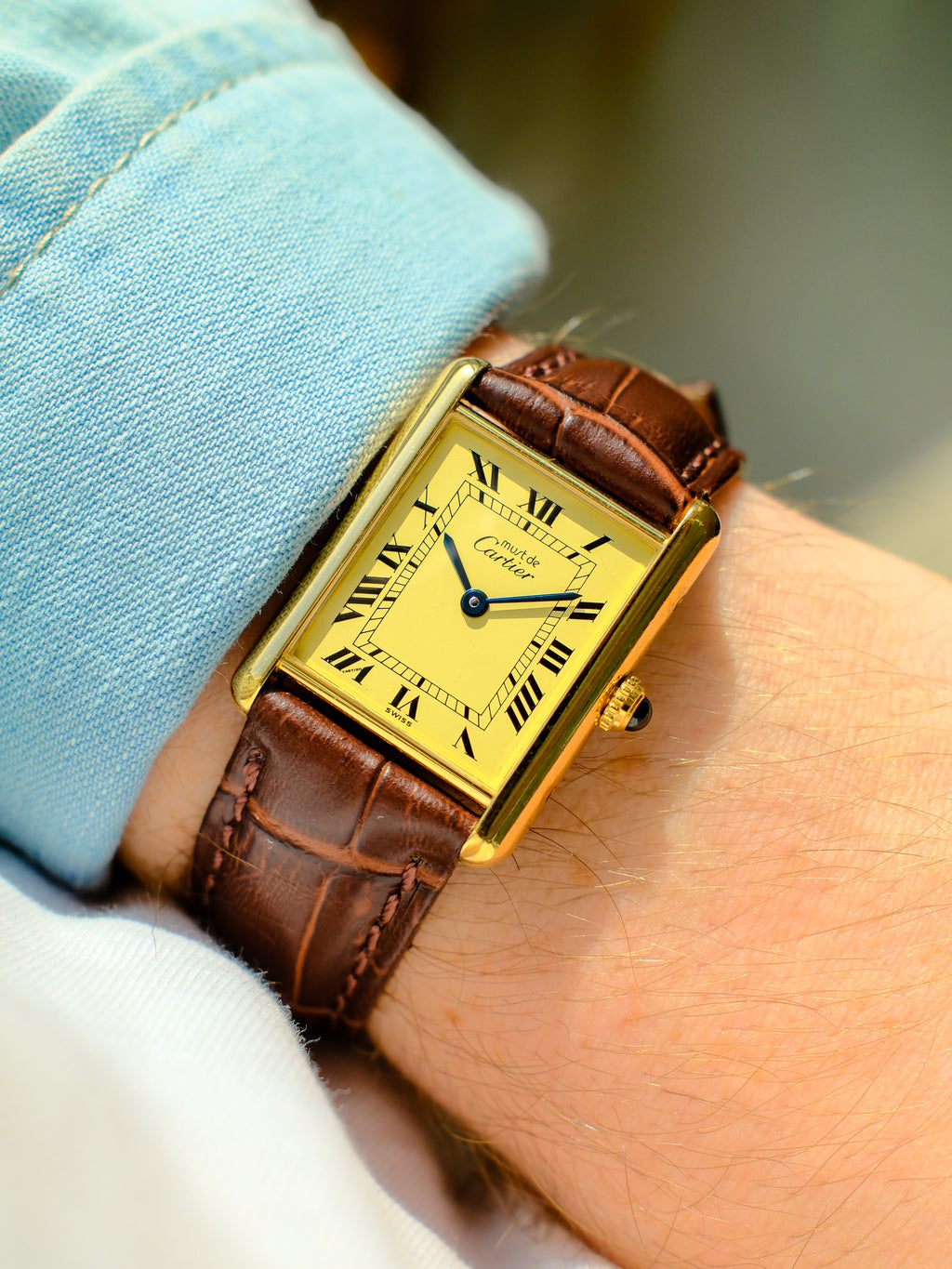 [RESERVED] Cartier Tank Vermeil ref. 590005